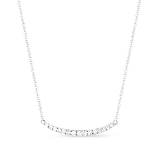 Diamond Curved Bar Necklace-Necklace-Madison L-hurdles-jewelry-boulder-colorado