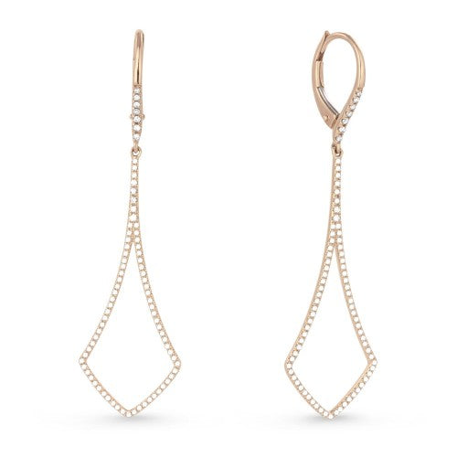 Diamond Drop Earrings-Earrings-Madison L-hurdles-jewelry-boulder-colorado