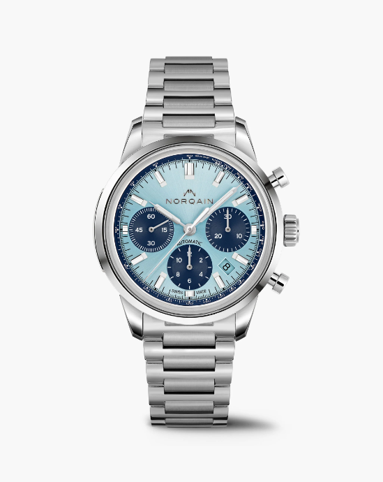 Freedom 60 Chrono - 40mm Ice Blue Limited Edition One of 300-Freedom - Vintage Sports Watch-Norqain-hurdles-jewelry-boulder-colorado