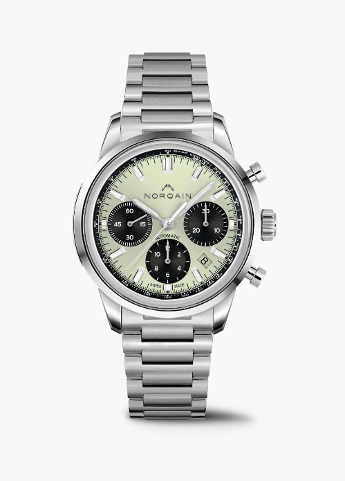 Freedom 60 Chrono - 40mm Pistaschio-Freedom - Vintage Sports Watch-Norqain-hurdles-jewelry-boulder-colorado