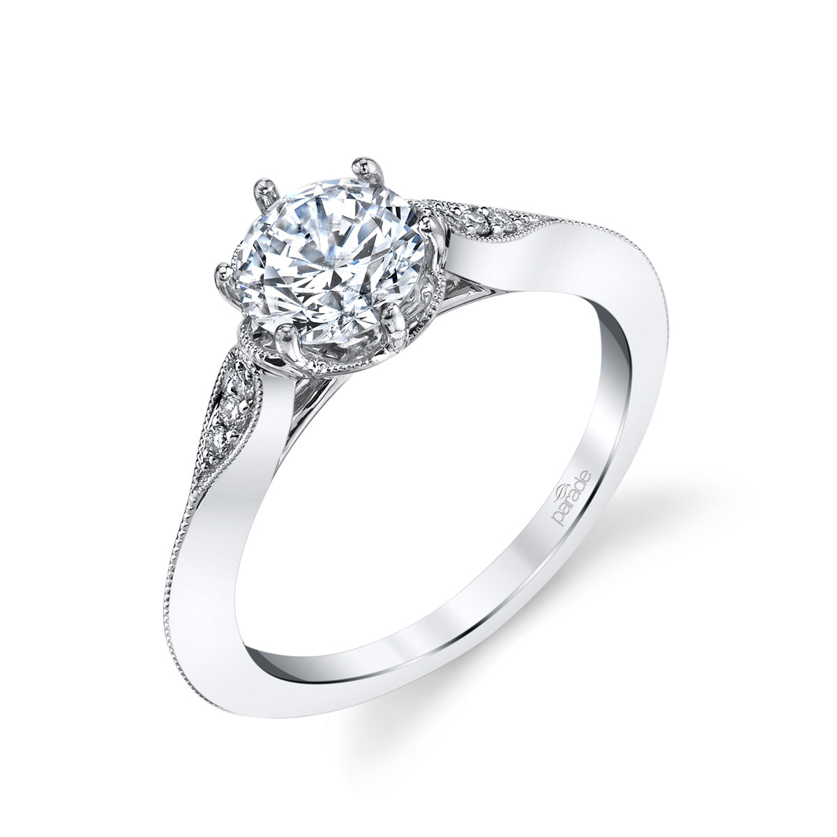 Hera Bridal Vintage Style Engagement Ring R3976-Engagement Ring-Parade Design-I don' know or see my size-hurdles-jewelry-boulder-colorado