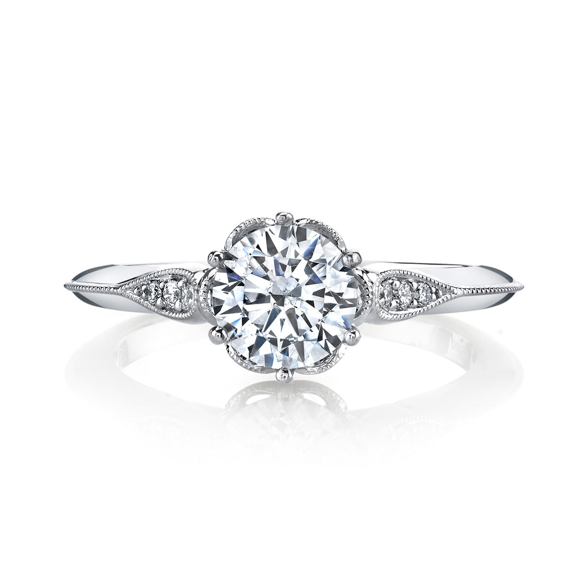 Hera Bridal Vintage Style Engagement Ring R3976-Engagement Ring-Parade Design-I don' know or see my size-hurdles-jewelry-boulder-colorado