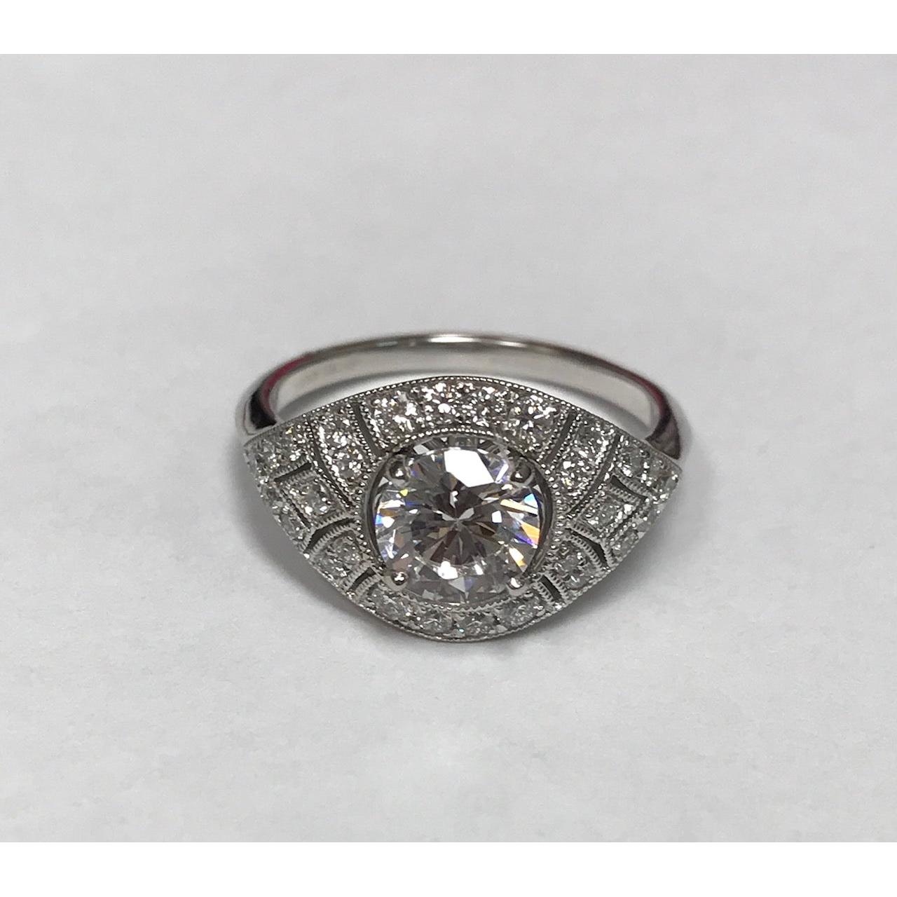 Hera Bridal Vintage Style Engagement Ring R4356-Engagement Ring-Parade Design-I don' know or see my size-hurdles-jewelry-boulder-colorado