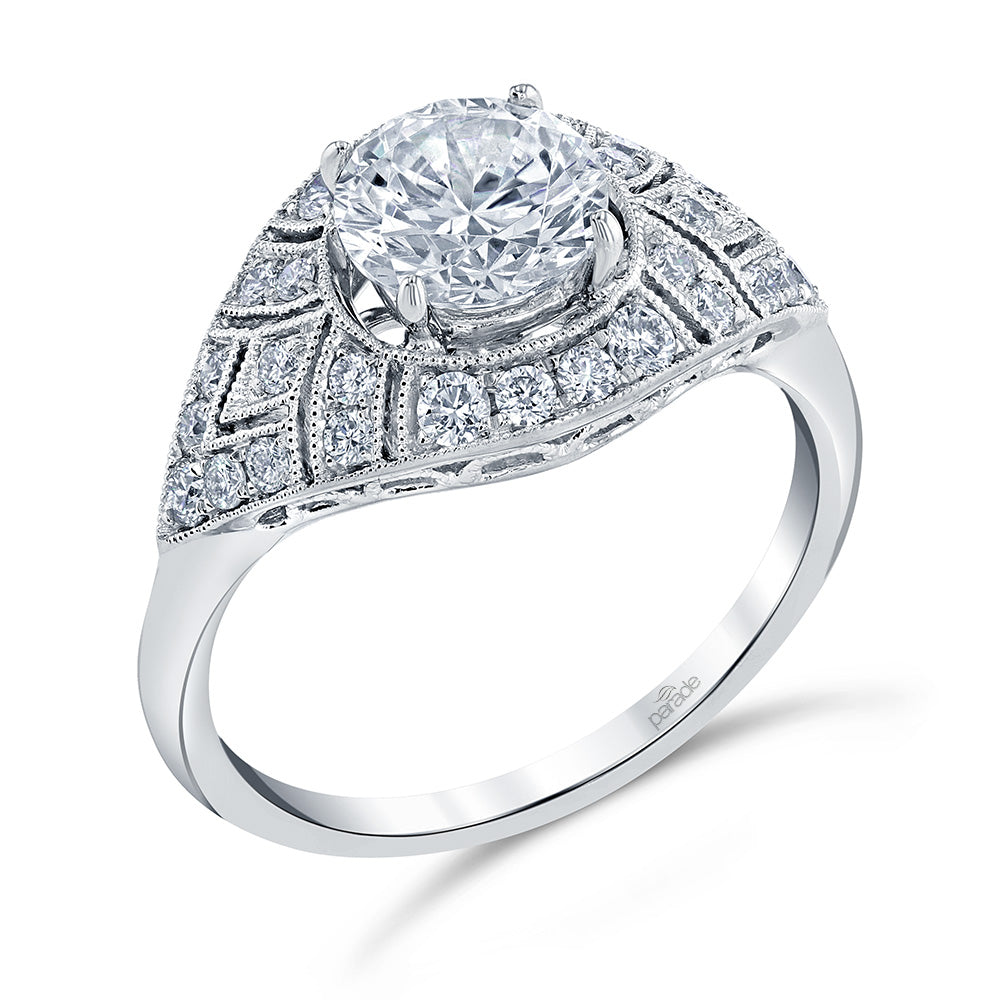Hera Bridal Vintage Style Engagement Ring R4356-Engagement Ring-Parade Design-I don' know or see my size-hurdles-jewelry-boulder-colorado