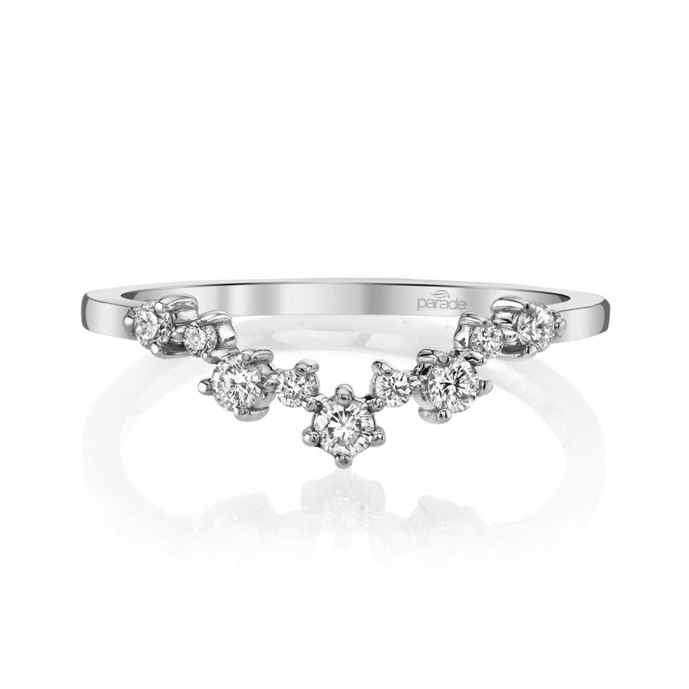 Lumiere Bridal V Diamond Scatter Band LMBD4169A-Wedding Band-Parade Design-I don' know or see my size-14k Rose Gold-hurdles-jewelry-boulder-colorado