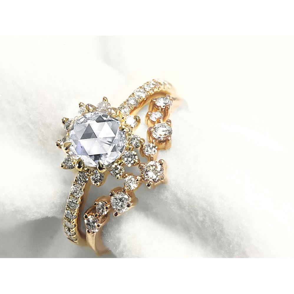 Lumiere Bridal V Diamond Scatter Band LMBD4169A-Wedding Band-Parade Design-I don' know or see my size-14k Rose Gold-hurdles-jewelry-boulder-colorado
