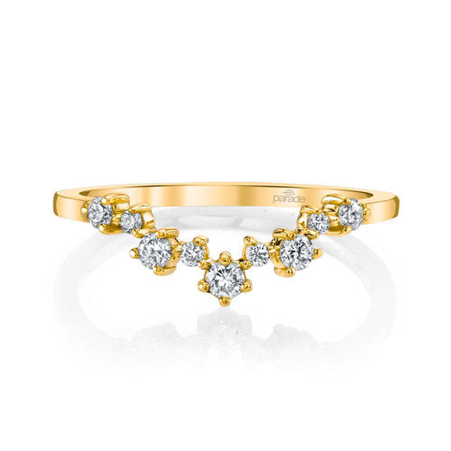 Lumiere Bridal V Diamond Scatter Band LMBD4169A-Wedding Band-Parade Design-I don' know or see my size-14k Rose Gold-hurdles-jewelry-boulder-colorado
