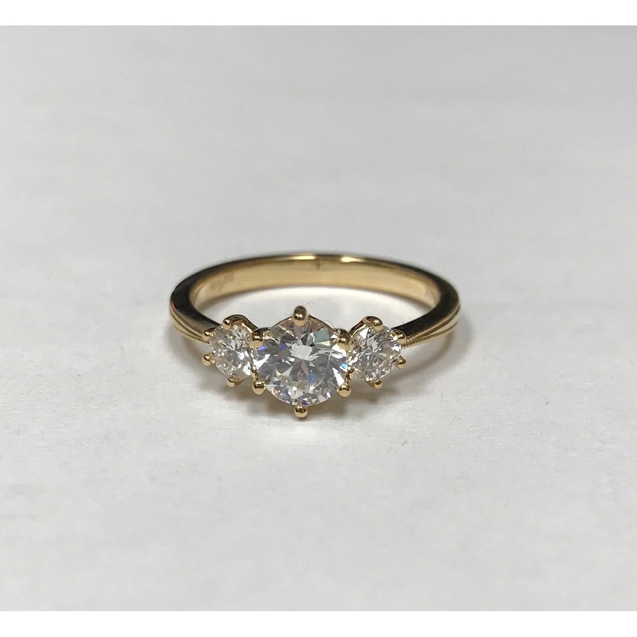 New Classic Bridal Three Stone Diamond Engagement Ring R4687-Engagement Ring-Parade Design-I don' know or see my size-hurdles-jewelry-boulder-colorado