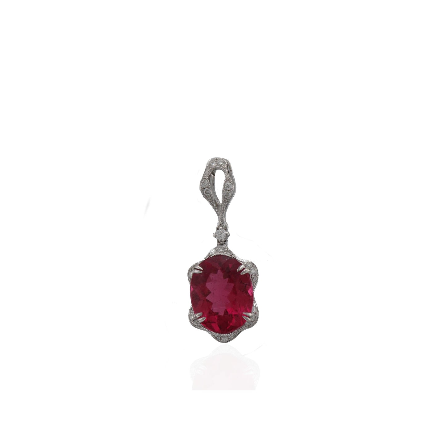 Rubellite Tourmaline Pendant P2744-Pendant-Parade Design-hurdles-jewelry-boulder-colorado
