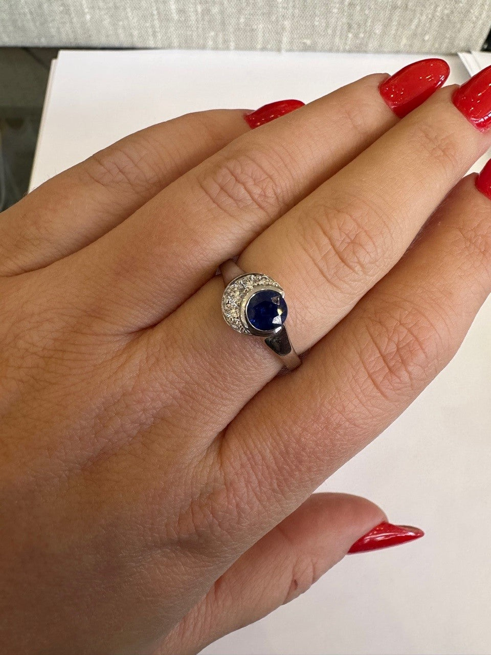 Sapphire & Diamond Moon Ring-Ring-Sholdt-I don' know or see my size-hurdles-jewelry-boulder-colorado