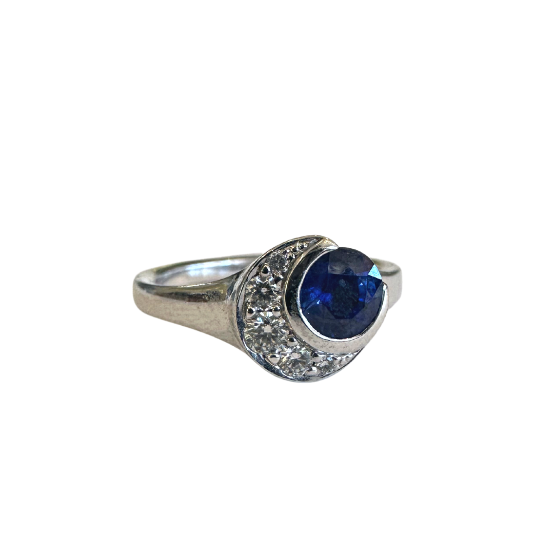 Sapphire & Diamond Moon Ring-Ring-Sholdt-I don' know or see my size-hurdles-jewelry-boulder-colorado