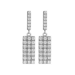 Diamond Dog Tag Earrings-Earrings-Spark Creations-hurdles-jewelry-boulder-colorado