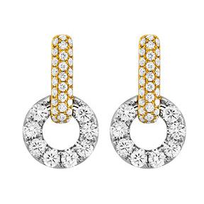 Pave Diamond Door Knocker Earrings-Earrings-Spark Creations-hurdles-jewelry-boulder-colorado