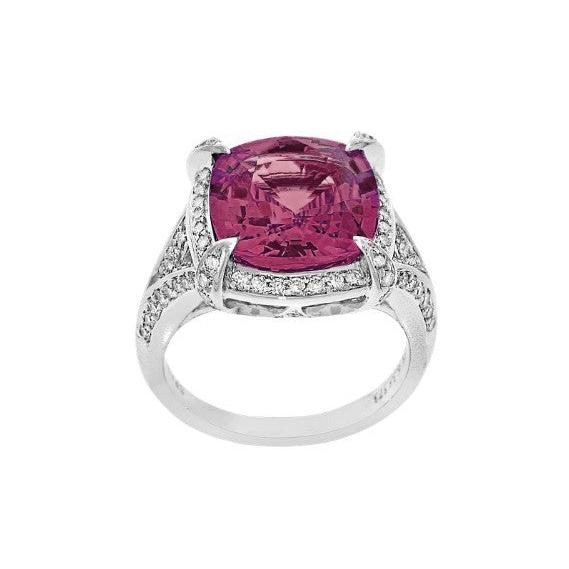 Pink Zircon & Diamond Ring-Ring-Spark Creations-I don' know or see my size-hurdles-jewelry-boulder-colorado