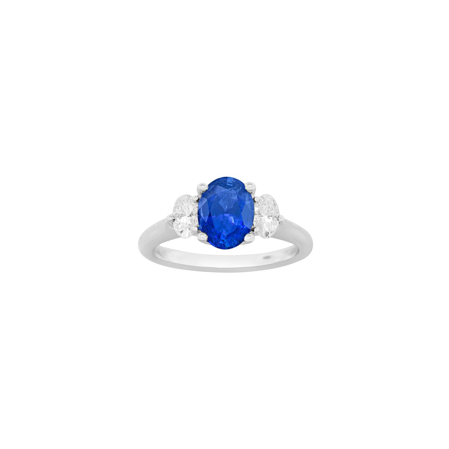 Sapphire & Diamond Three-Stone Ring-Ring-Spark Creations-I don' know or see my size-hurdles-jewelry-boulder-colorado