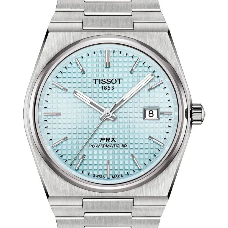 PRX Automatic Blue Waffle Dial-PRX-Tissot-hurdles-jewelry-boulder-colorado