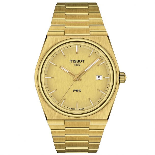 PRX Gold Tone Quartz Watch 40mm-PRX-Tissot-hurdles-jewelry-boulder-colorado