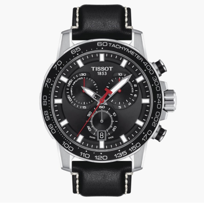 Supersport Chronograph Watch - Black Dial/Black Strap-Supersport-Tissot-hurdles-jewelry-boulder-colorado