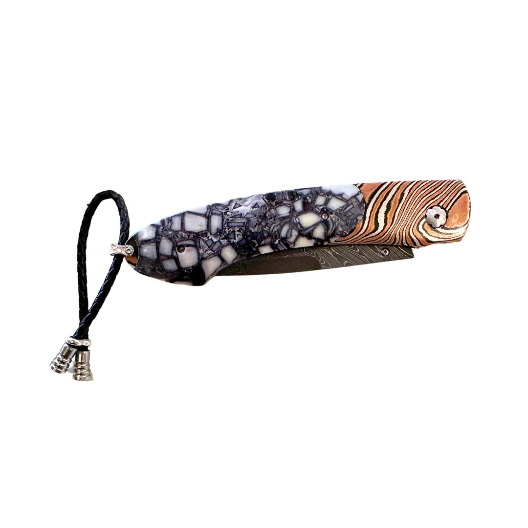 B12 Spearpoint La Brea #81/100-Pocket Knife-William Henry-hurdles-jewelry-boulder-colorado
