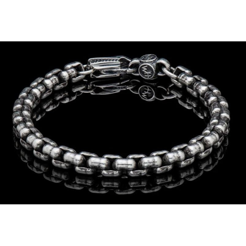BR28 - YDRA Rounded Box Link Bracelet-Bracelet-William Henry-hurdles-jewelry-boulder-colorado