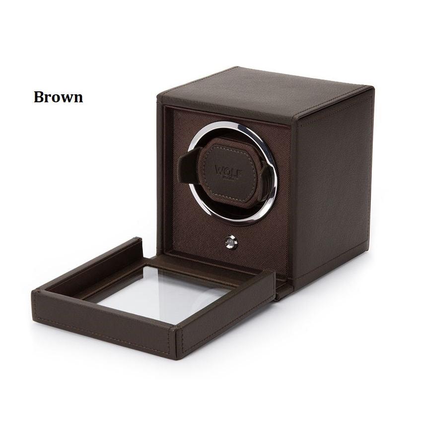Cub Watch Winder with Cover-Watch Winder-Wolf-Black-hurdles-jewelry-boulder-colorado