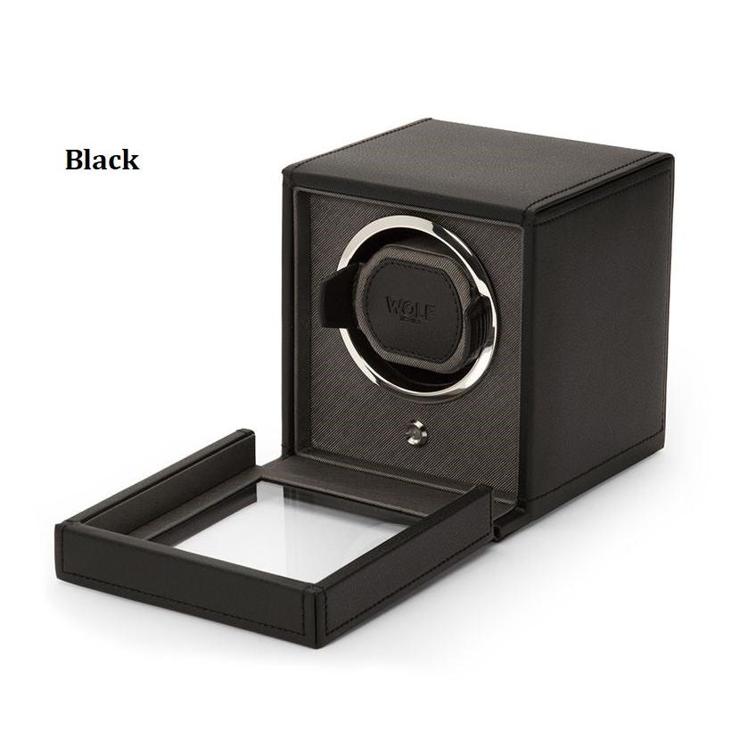 Cub Watch Winder with Cover-Watch Winder-Wolf-Black-hurdles-jewelry-boulder-colorado