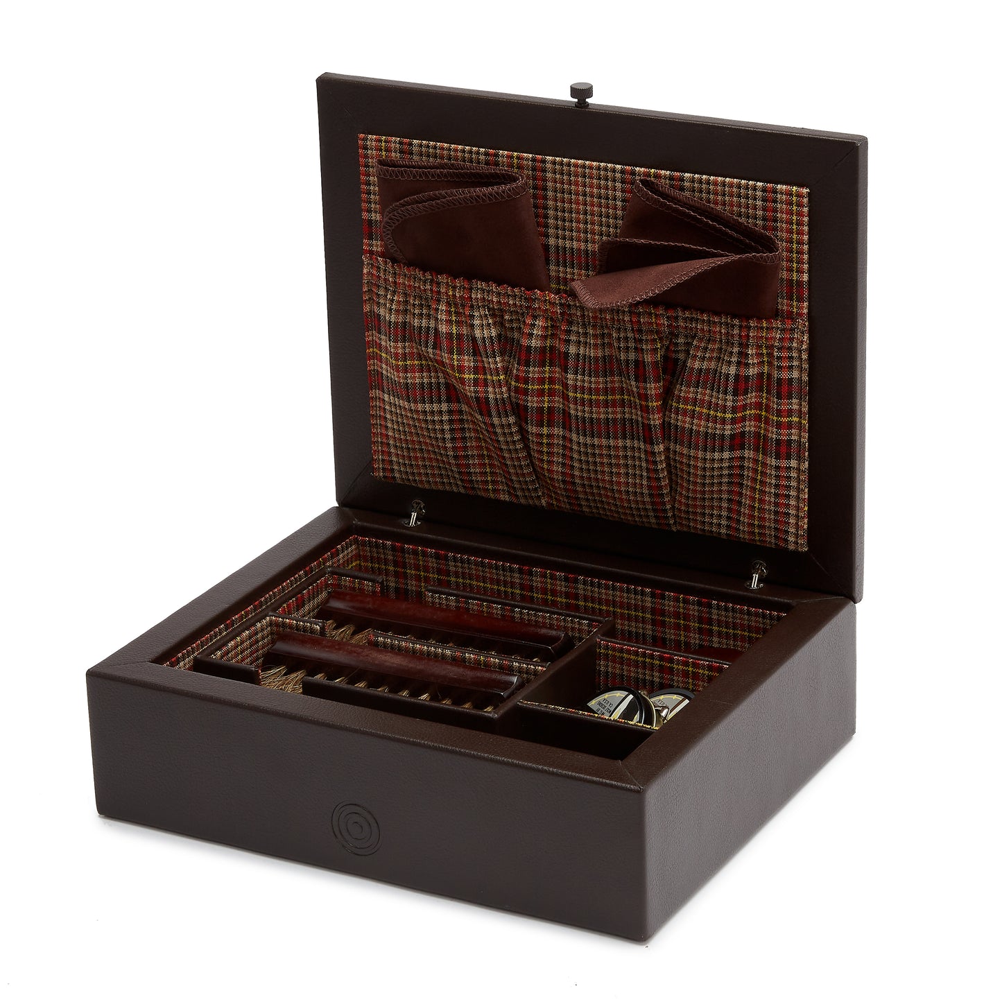 WM Brown Shoe Shine Case-Giftware-Wolf-hurdles-jewelry-boulder-colorado