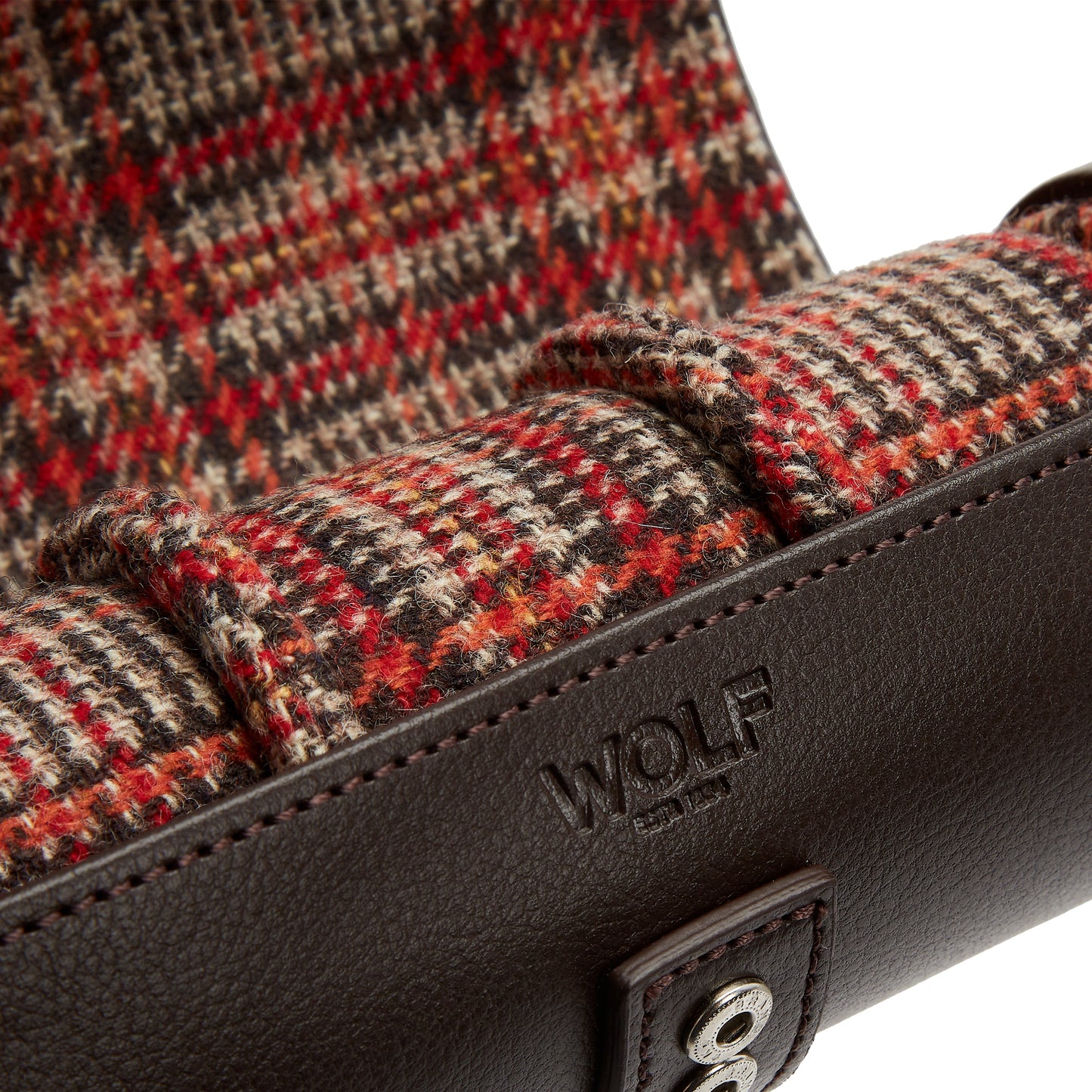 WM Brown Watch Roll-Watch Case-Wolf-hurdles-jewelry-boulder-colorado