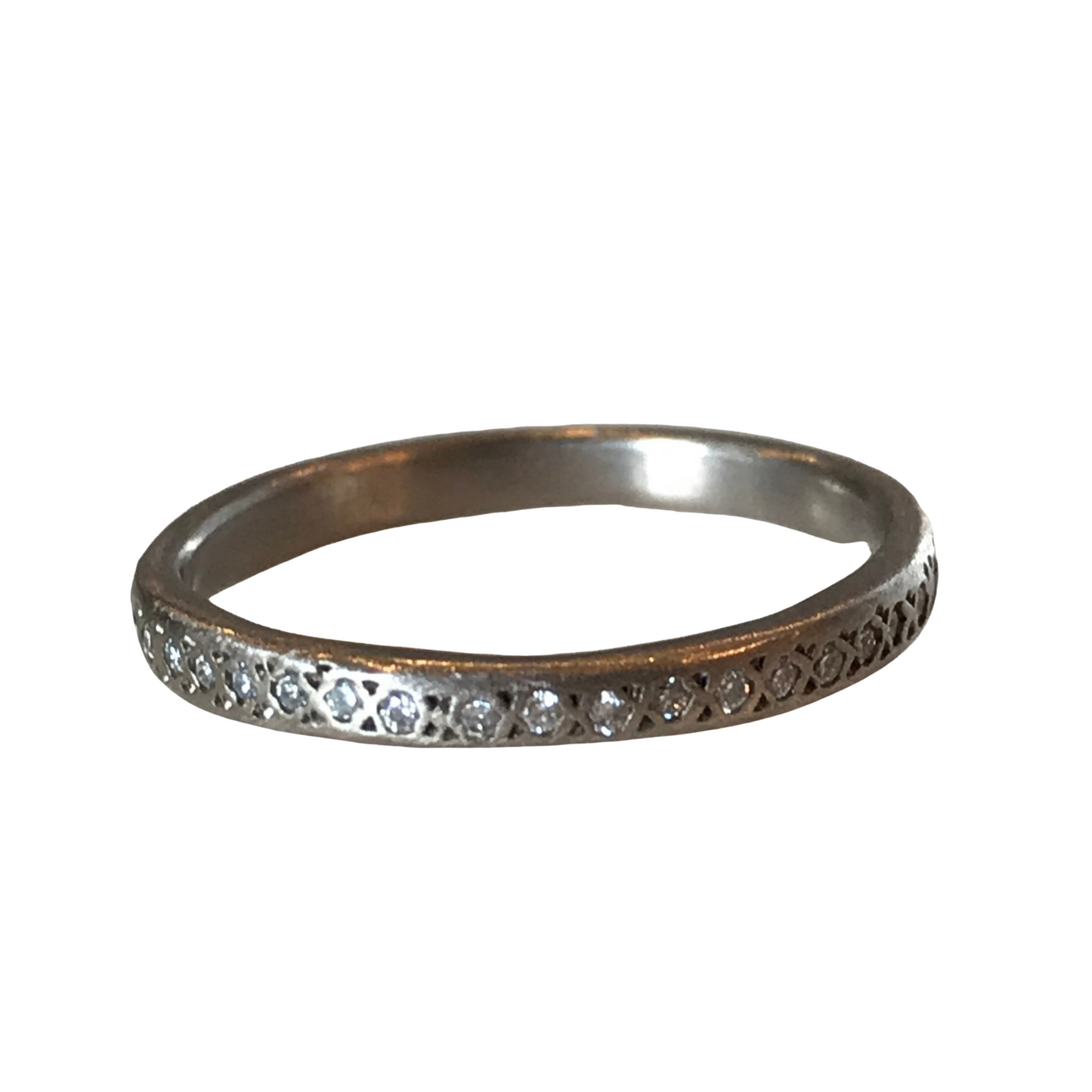 18k Palladium Diamond Eternity Band-Wedding Band-Yasuko Azuma Jewelry-I don' know or see my size-hurdles-jewelry-boulder-colorado