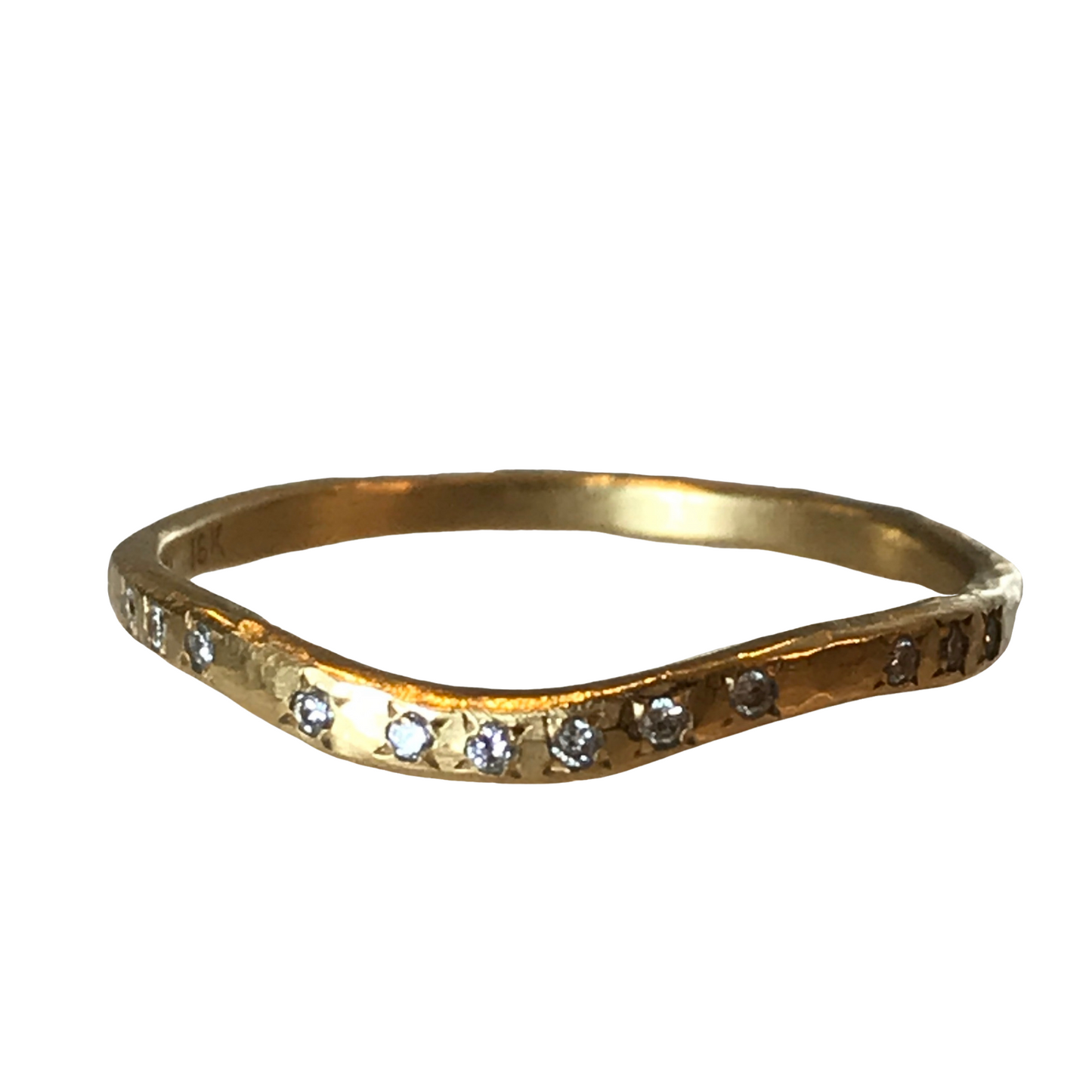 Curved Diamond Band-Wedding Band-Yasuko Azuma Jewelry-I don' know or see my size-hurdles-jewelry-boulder-colorado