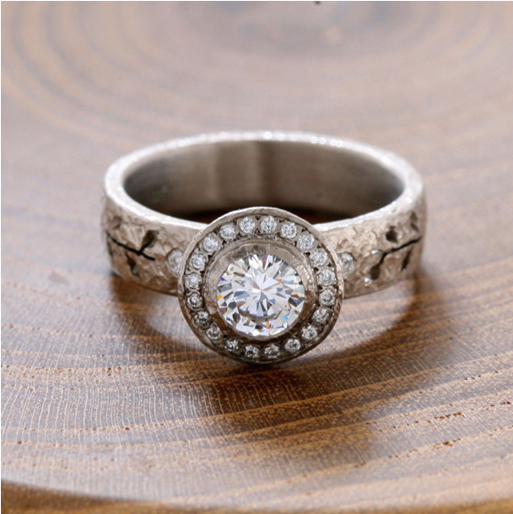 Leaf Diamond Engagement Ring-Engagement Ring-Yasuko Azuma Jewelry-I don' know or see my size-hurdles-jewelry-boulder-colorado