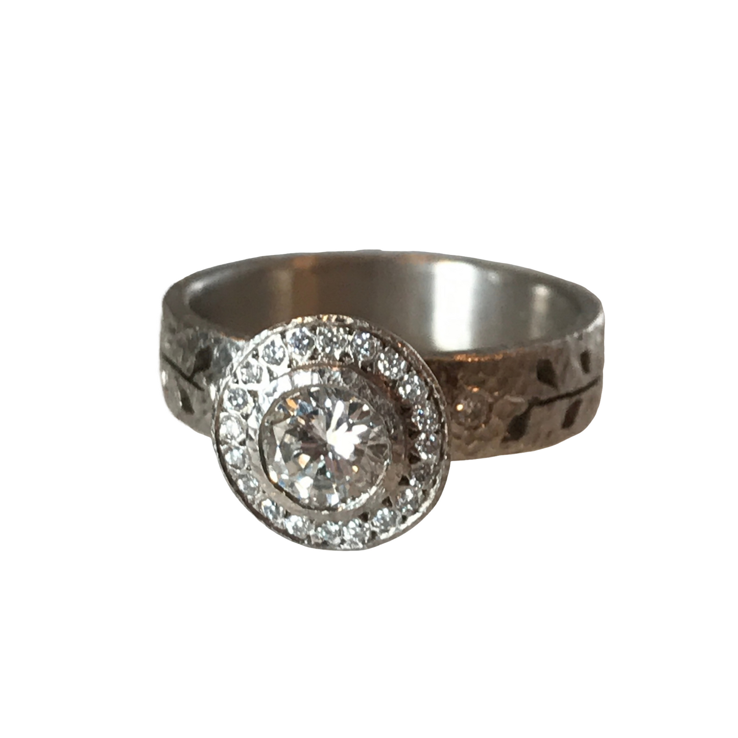 Leaf Diamond Engagement Ring-Engagement Ring-Yasuko Azuma Jewelry-I don' know or see my size-hurdles-jewelry-boulder-colorado