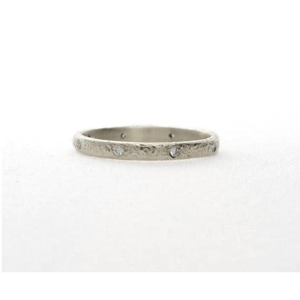 Scatter Diamond 18k Palladium Band-Wedding Band-Yasuko Azuma Jewelry-I don' know or see my size-hurdles-jewelry-boulder-colorado